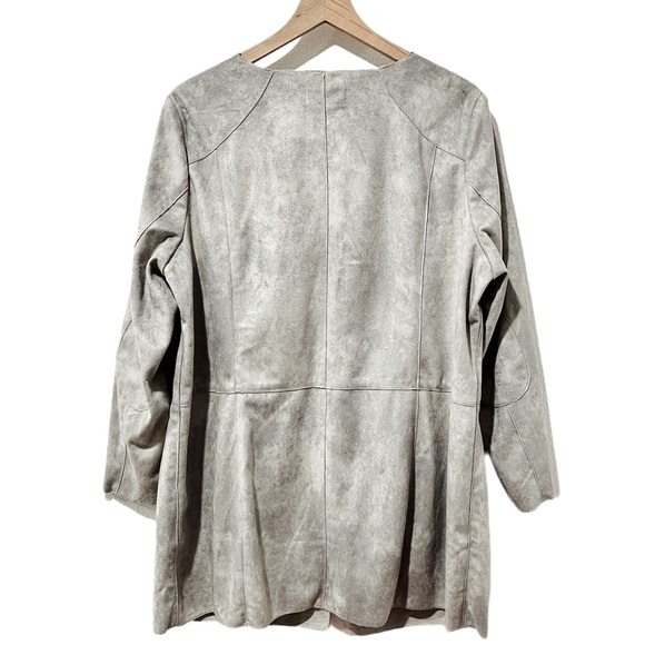 MAINPOL Faux Suede Mid Length Jacket - Picture 2 of 11